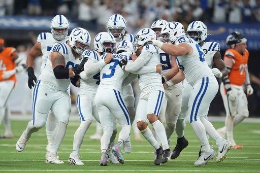 Spencer Shrader converts from 45 yards after penalty on 60-yard miss and Colts beat Broncos 29