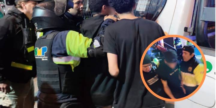 Caen menores de la pandilla ‘Los Macheteros’ en plena gresca en SMP: serenos resultan heridos durante la persecución