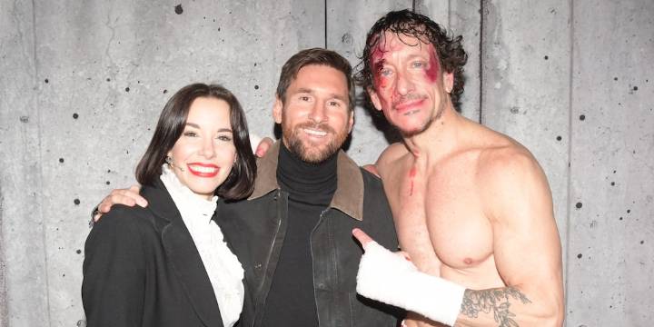La visita de Lionel Messi a Nico Vázquez en fotos: el encuentro en camarines y la historia de una amistad