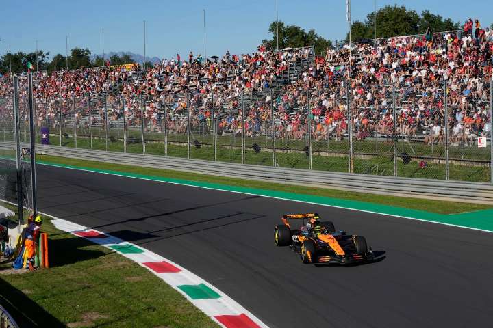 Norris domina los segundos ensayos libres en el GP de Italia