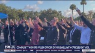 Vigil held for Edgewater Police Officer David Jewell