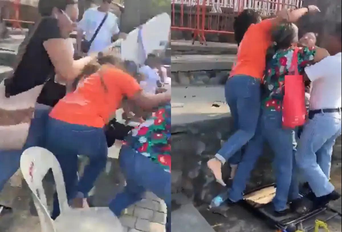¡A golpes por lugares! Riña entre mujeres antes del show de Shakira en Veracruz se vuelve viral