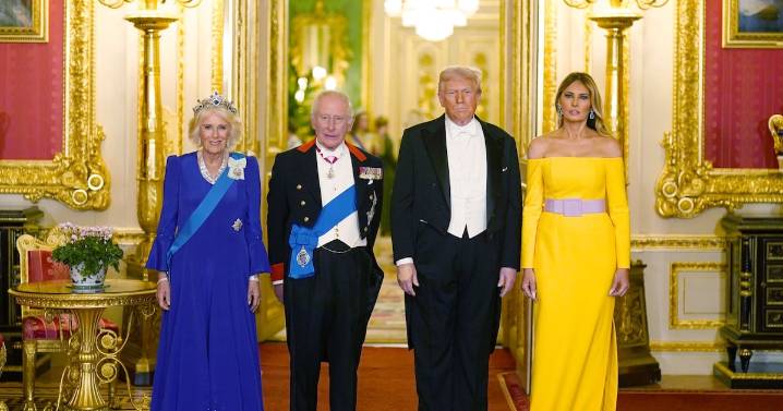 Carlos III elogia el “compromiso” de Trump con la paz en cena de gala en el Castillo de Windsor