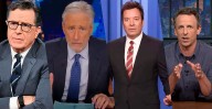 Kimmel fuera del aire; Colbert, Stewart, Fallon y Meyers responden