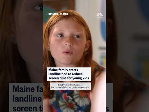 Maine family starts landline pod to reduce screen time for young kids