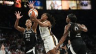 Kelsey Mitchell scores 34 points, leads Fever to 89-73 Game 1 upset win over Aces