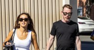 Brenda Song & Macaulay Culkin Pick Up Flowers While Shopping at Trader Joe’s 