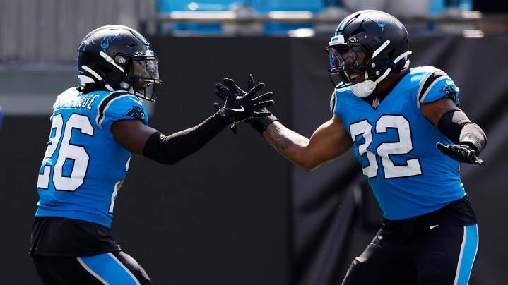 Panthers dominate Falcons 30-0 for first win of the season