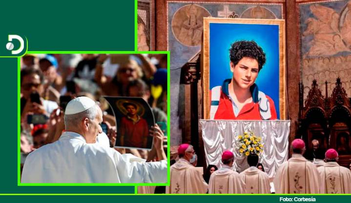 El papa León XIV canonizó a Carlo Acutis, el primer santo millennial