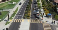 Lathrop activates new high-tech crosswalk near school to improve pedestrian safety