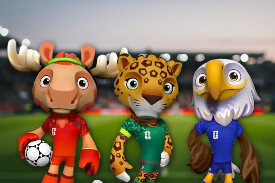 Revelan a Maple, Zayu y Clutch, las mascotas del Mundial Norteamérica 2026