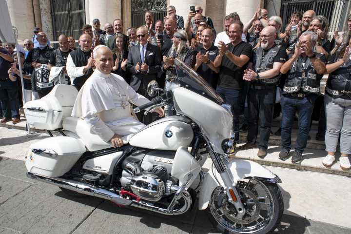 Jesus Bikers rev up support for charity with motorcycle for Pope Leo XIV