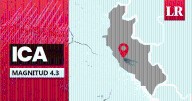Temblor de magnitud 4,3 se sintió en Ica hoy, según IGP