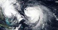 Horror moment Hurricane Humberto rips roof off building as storm heads for Scotland