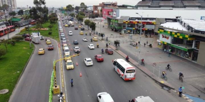 Caos en la movilidad en Bogotá por trancones en la avenida Las Américas: Transmilenio también se vio afectado