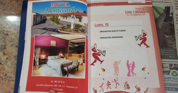 ¿Sabe usted que en el libro de las fiestas de San Cibrao de Carballiño se han olvidado de poner los horarios de las actividades y actuaciones?