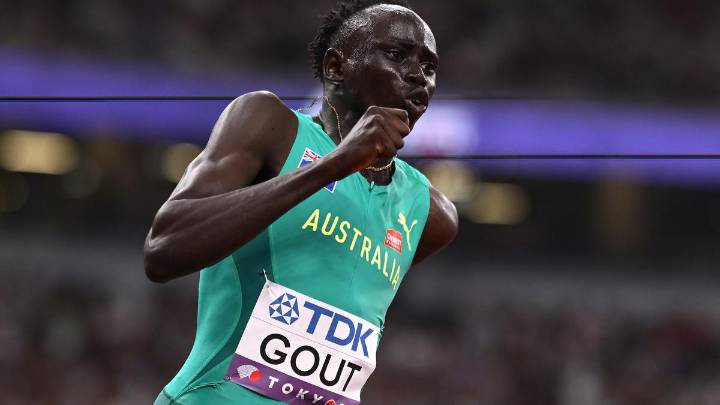 Australian sprint sensation Gout Gout falls short of maiden World Championship final does nation proud