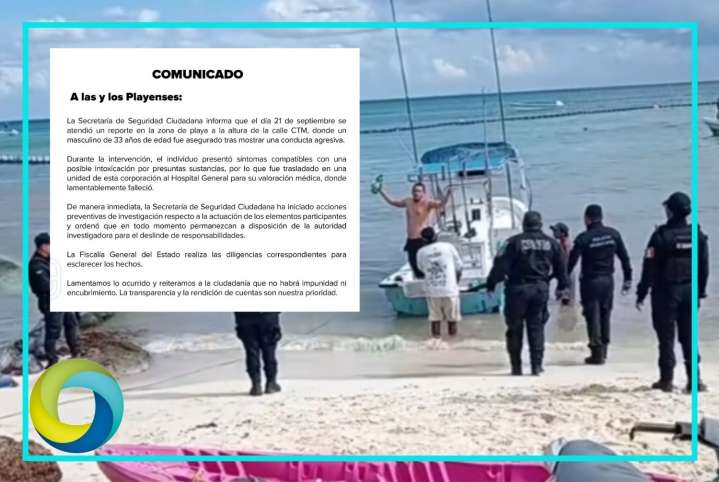 Investigan muerte de pescador tras detención en Playa del Carmen