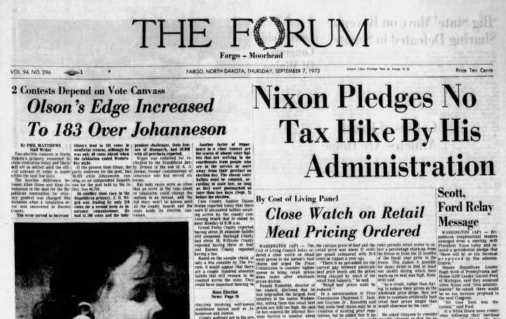 Today in History: Phil Jackson returns to North Dakota to campaign for McGovern