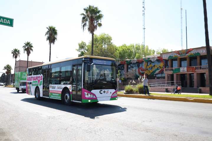 Realizan recorridos de prueba unidades de “Aquí Vamos Gratis”