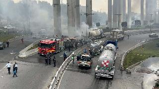 Explosión en Puente de la Concordia provoca 57 lesionados y cierre de la México Puebla