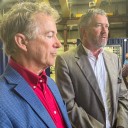 Thomas Massie and Rand Paul tour 4th district; talk about Epstein files, House  politics