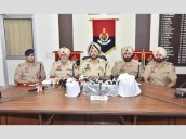 Amritsar Police bust cross‑border narco‑arms module; six held with 4.03 kg heroin, Glock and .30‑bore pistol [ FULL VIEW ]