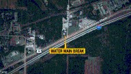 Huntsville Utilities working on water main break near Madison Boulevard, Slaughter Road