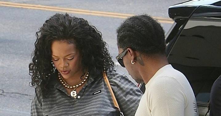 Rihanna & A$AP Rocky Coordinate With Son RZA in Laid