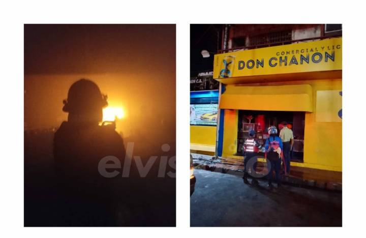 Incendio afectó depósito de una licorería en La Charneca