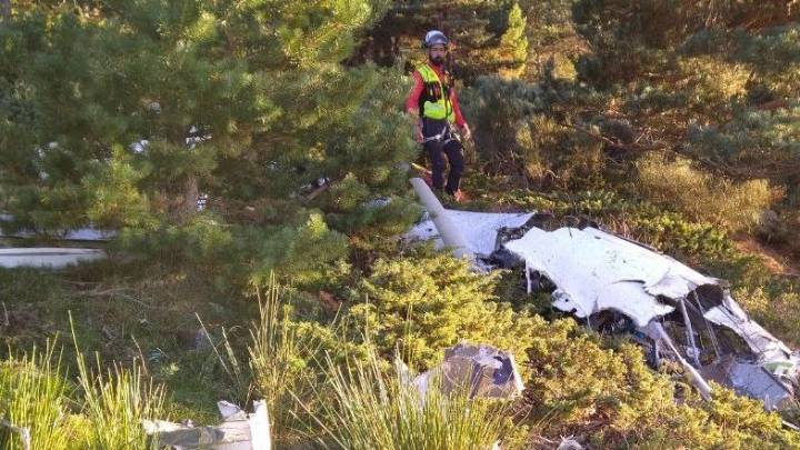 Muere el piloto de una avioneta tras sufrir un accidente en la vertiente segoviana de Peñalara