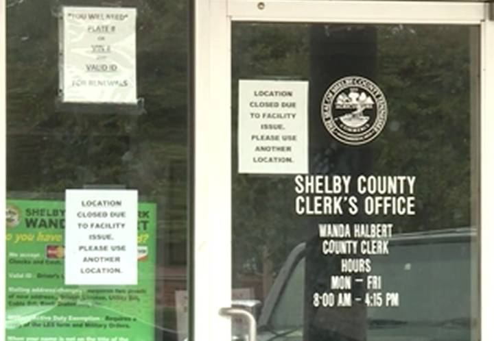 County clerk's Whitehaven office closed due to possible mold issue