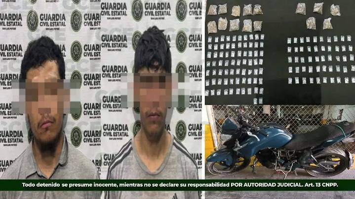 Jordan N, detenido con más de 100 dosis de drogas en Ahualulco