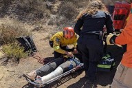 Rescatan a mujer lesionada en el área de El Salto