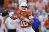 Texas' Sarkisian dismisses question about QB Arch Manning possibly having throwing issues