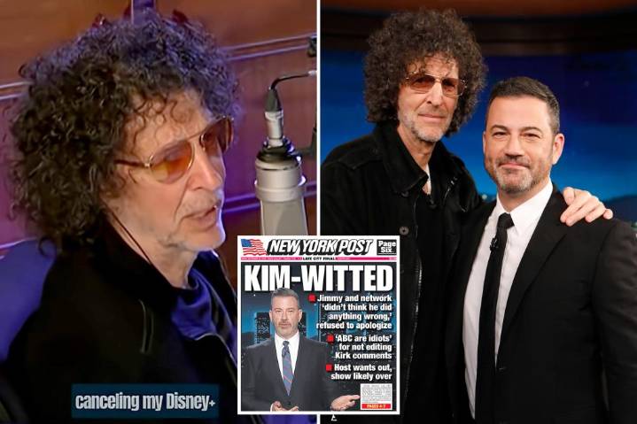 Howard Stern blasts ABC suspension of Jimmy Kimmel, cancels Disney+
