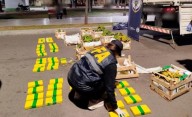 Secuestraron 85 kilos de cocaína en un camión que transportaba bananas