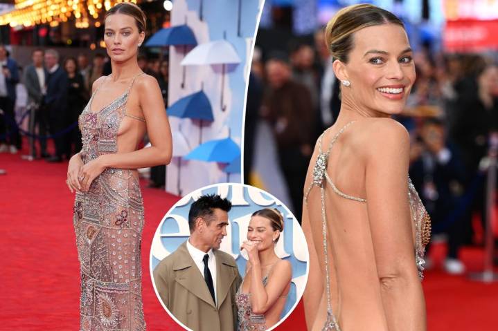 Margot Robbie dazzles in sheer dress at ‘Big Bold Beautiful Journey’ London premiere