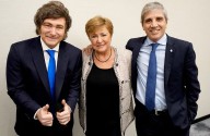 Georgieva, jefa del FMI, con Milei y Caputo, dijo que "lo que hace la Argentina es muy significativo, está yendo en dirección correcta"