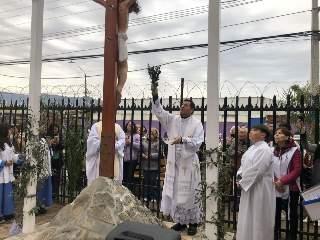 Nueva Imagen de Cristo Crucificado Fue Erigida en Rancagua