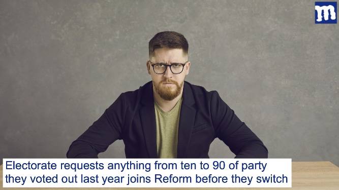 "I demand another 22 rejected Tories before I join Reform"
