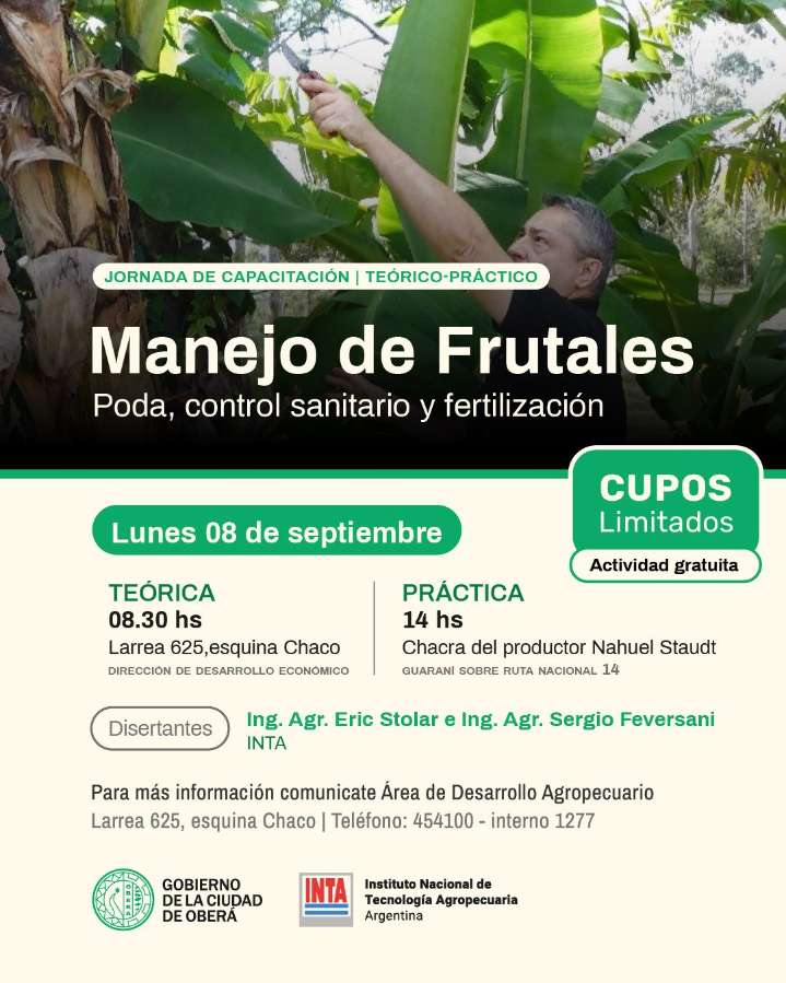 Capacitación integral en manejo de frutales