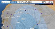 A large area of low pressure brings fall like weather along with it, as well as rain chances and wind