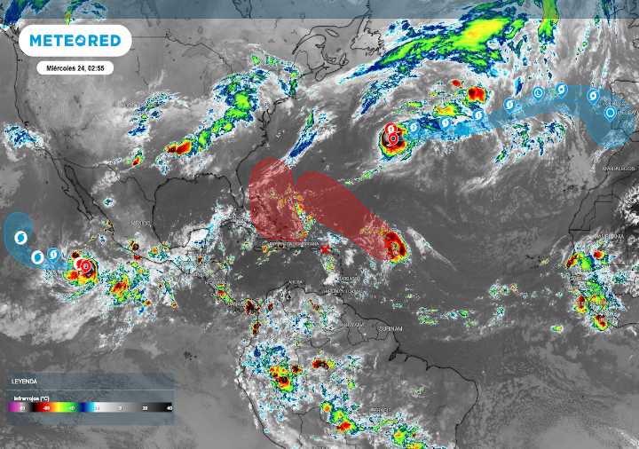 Vigilancia de huracanes Narda y Grabielle, además de 2 zonas de inestabilidad cerca de convertirse en ciclón tropical