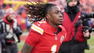 Andy Reid says there's a slim chance that Xavier Worthy will play on Sunday