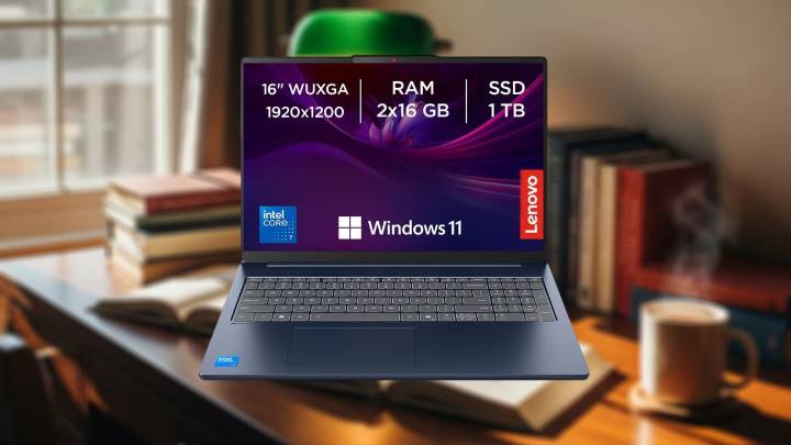 Este portátil Lenovo lo tiene todo: Intel Core i7, pantalla de 16 pulgadas y una excelente relación calidad