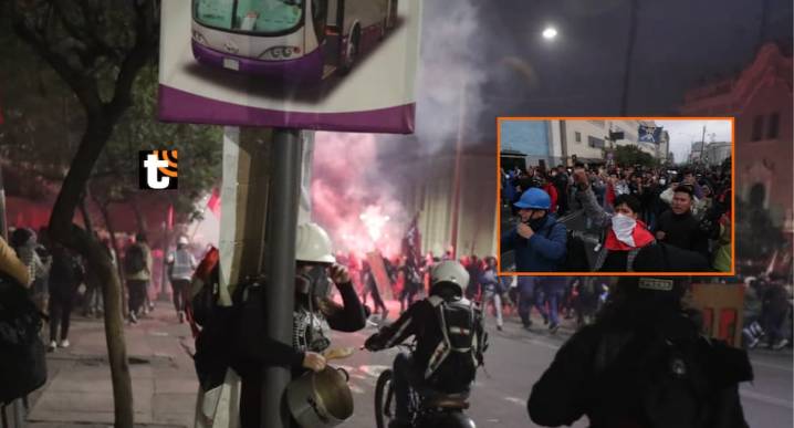 Segundo día de Marcha de la Generación Z: Jóvenes y policías se enfrentaron en la av. Abancay Jóvenes intentaron por segundo día consecutivo llegar al Parlamento. Policías hicieron uso de gases lacrim