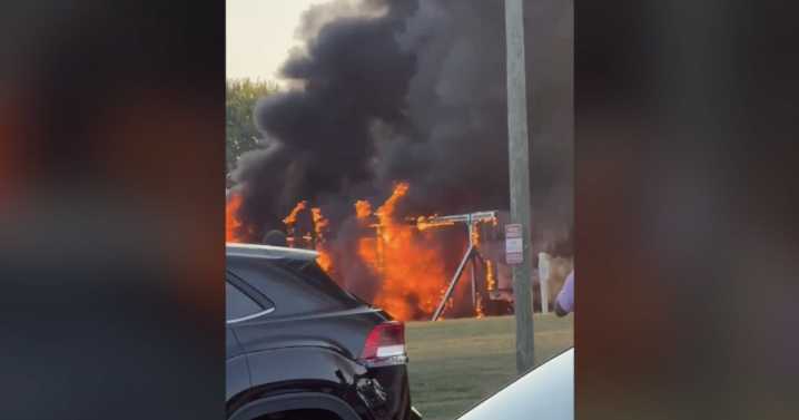 'A complete devastation': Beloved playground in Center Line destroyed in fire