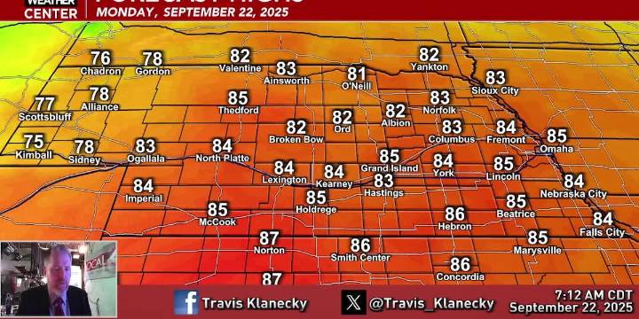 It’ll be a warm end to the summer season, with a chance of severe storms to start off the fall