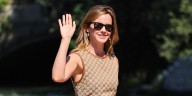 Emma Watson Styles Two Different Sleeveless Minidresses in Venice